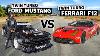 Ford Vs Ferrari Dde S Twin Turbo F12 Vs Ken Block S 1400hp Awd Mustang Hoonicorn Vs The World 2