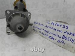 Starter Motor Engine Ohc Ford Transit 86- By Kw 1,4 Bosch Starter Product