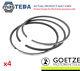 4x Goetze Engine Engine Ring Set 08-206600-00 P Std New Oe Remplacement