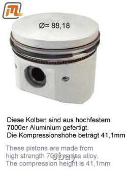 Ford Escort MK2 Mexico Piston OHC 1.6l Surdimensionné 0.50mm Alliage HD Ensemble de 4 pièces