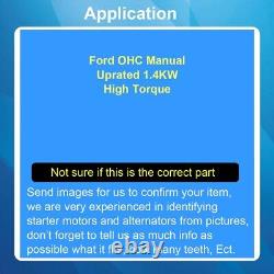 Moteur de démarrage Ford OHC Pinto amélioré 1.4KW Manuel 85GB-11000-FA 200-1296